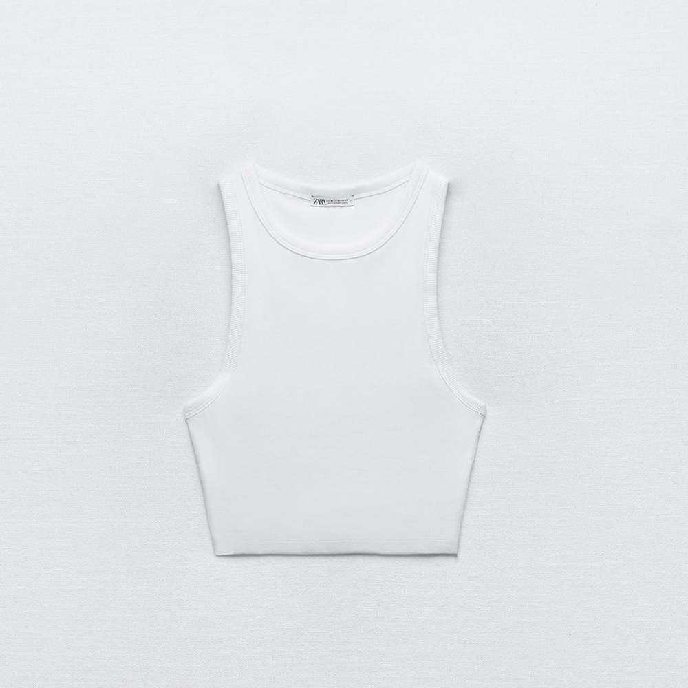 Zara Basic Rib Tank Top - Picture 6 of 7
